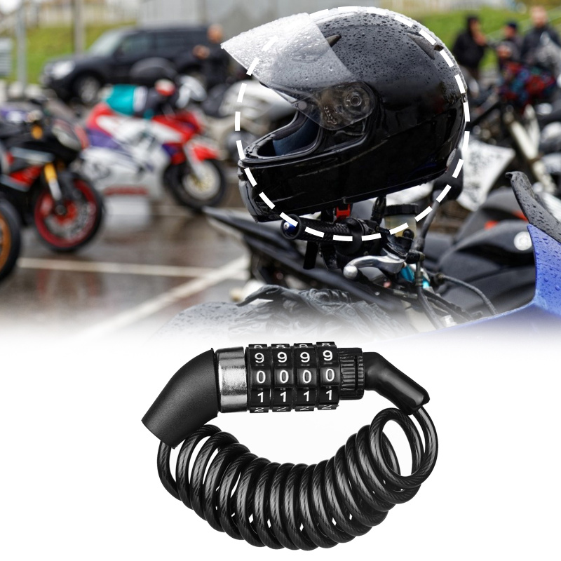 Cable Lock Combination - D1 Motorcycle Bicycle Anti-Theft Chain 4-Digit