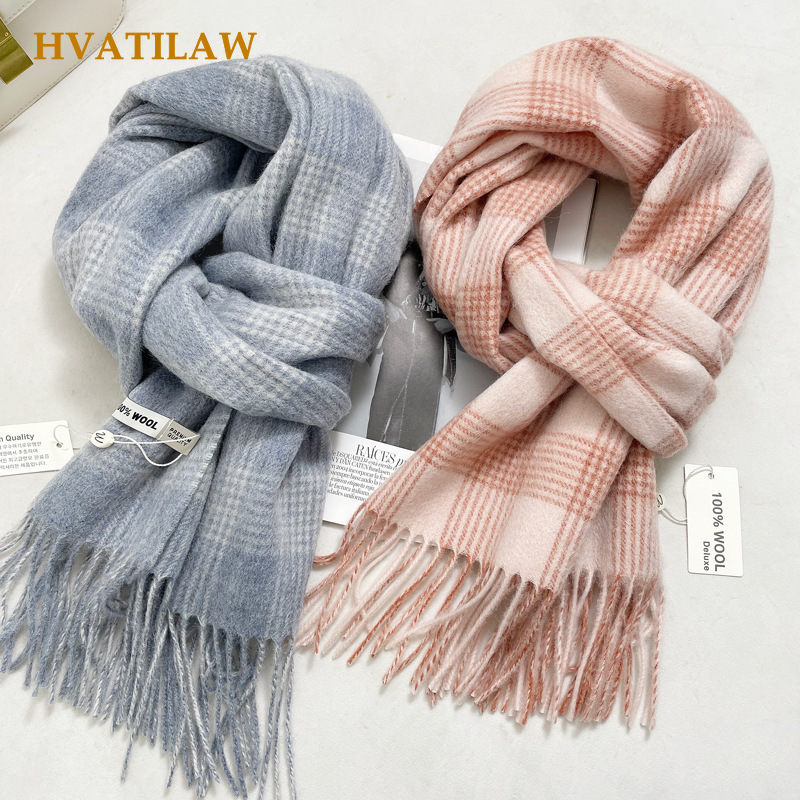 Travel Accessories High End - Winter Warm 100% Pure Wool Scarf