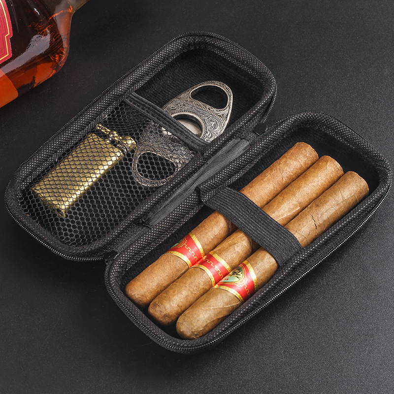 Travel Accessories Gadget - 1pc Portable Cigar Travel Case EVA