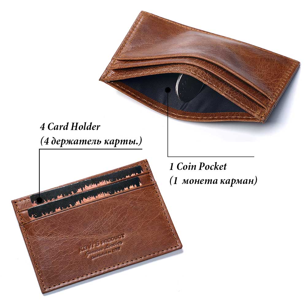 New Slim 100% Cowhide Leather  - Travel Wallet Slim review and price