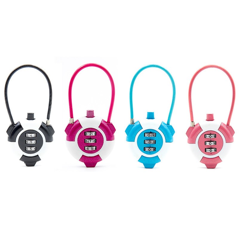 3 Digit Combination Cable Lock - Cable Lock Combination review and price