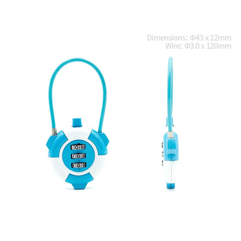 3 Digit Combination Cable Lock - Cable Lock Combination review and price