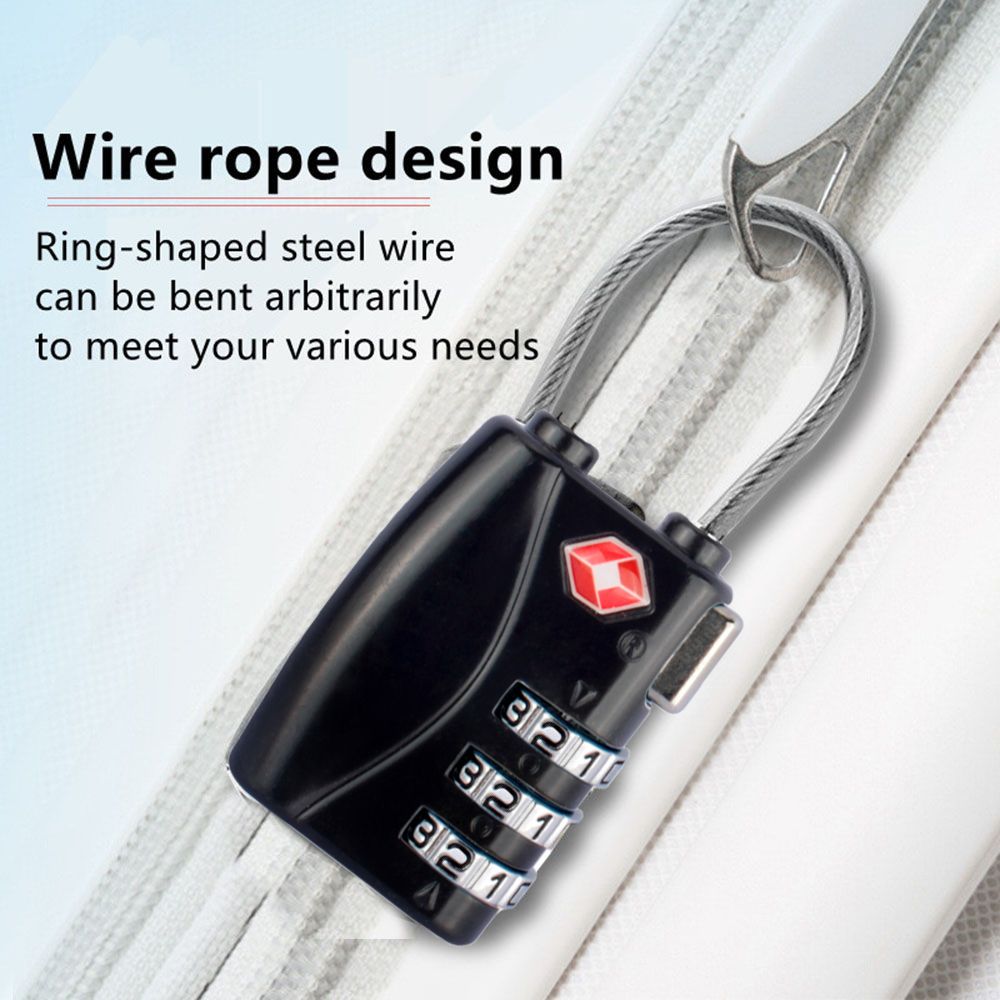 Waterproof Cable Luggage Lock  - Cable Lock Combination review and price