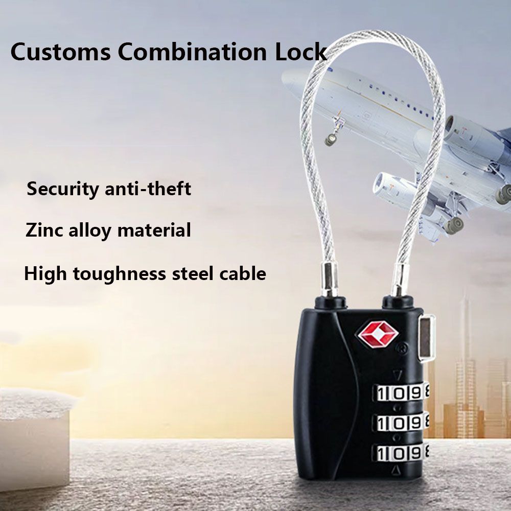 Waterproof Cable Luggage Lock  - Cable Lock Combination review and price