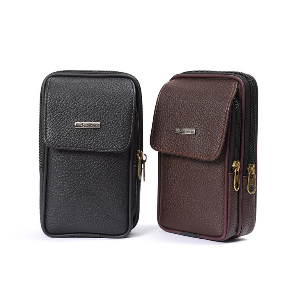 Casual PU Leather Men Waist Ba - Travel Accessories Men review and price