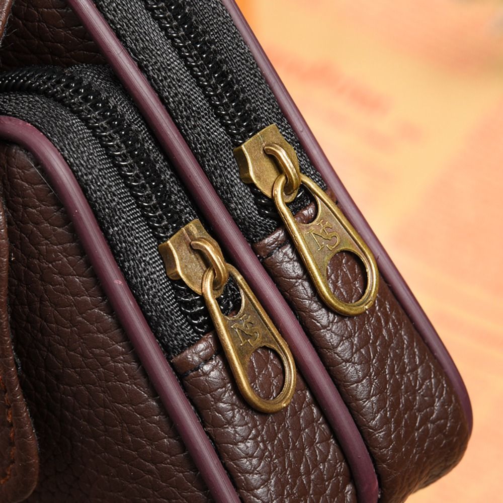Casual PU Leather Men Waist Ba - Travel Accessories Men review and price