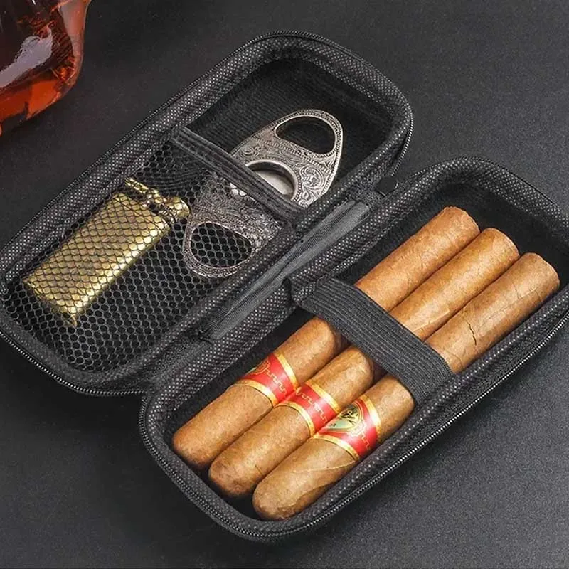 Portable Cigar Case EVA Light  - Travel Accessories Box review and price
