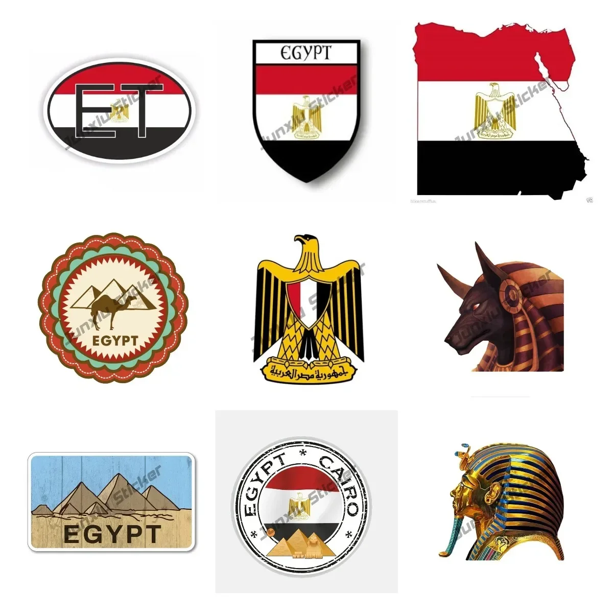 Egypt Flag Decal Sticker Egypt - Travel Accessories Egypt review and price
