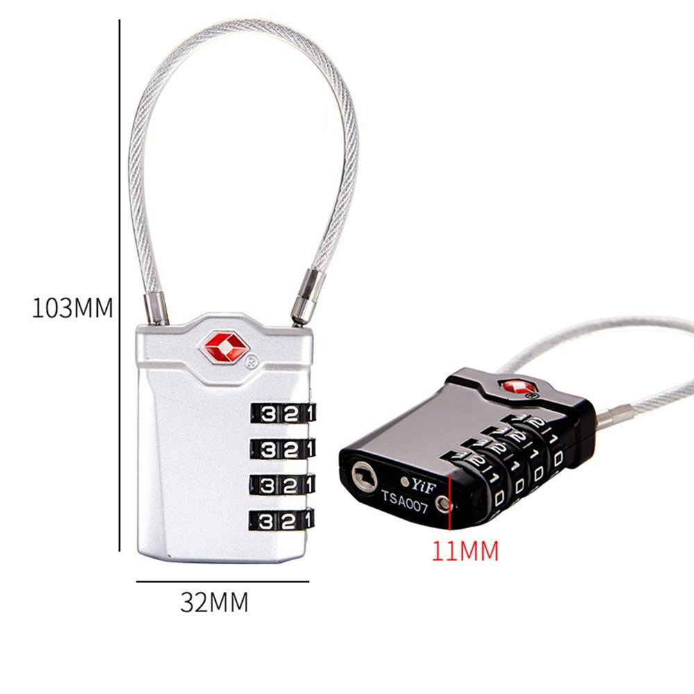 Waterproof Small Padlock Cable - Cable Lock Combination review and price