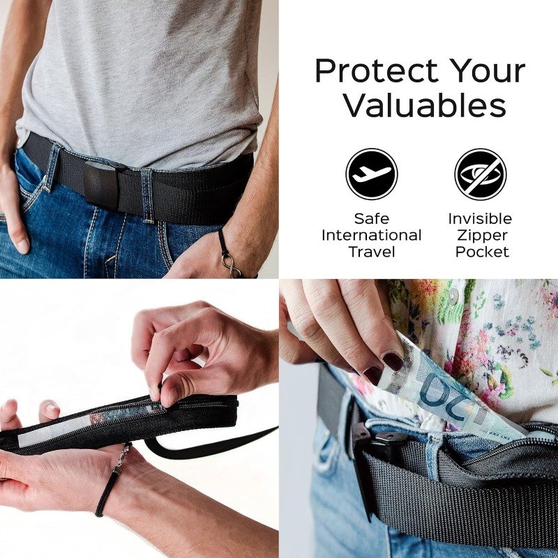 Travel Security Belt with Hidd - Travel Wallet Slim review and price