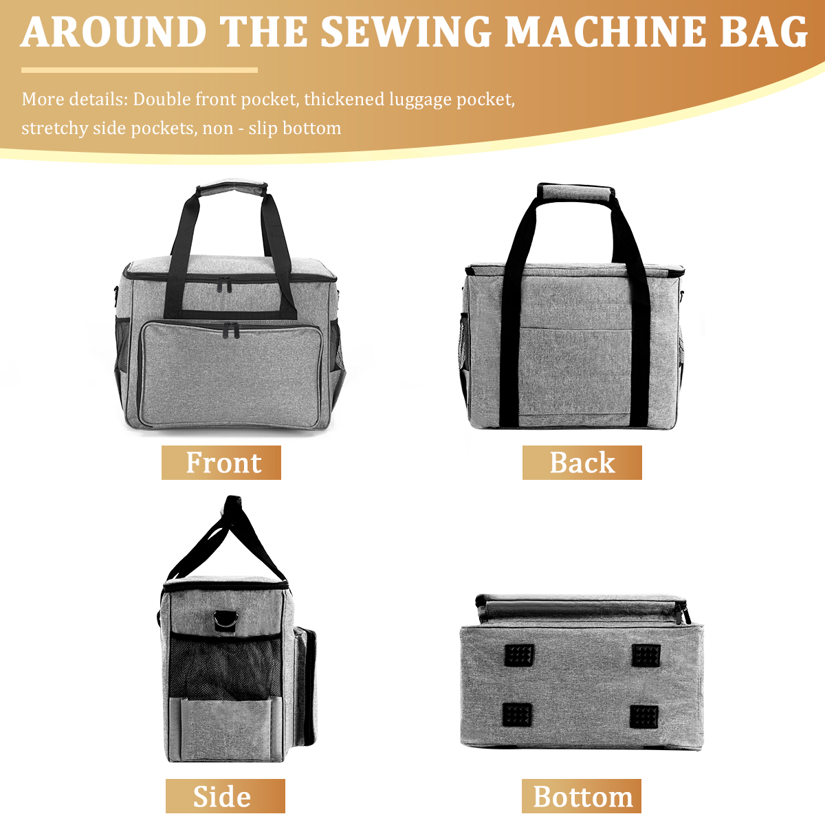 KOKNIT Sewing Machine Carrying - Travel Accessories Organizer Bag review and price