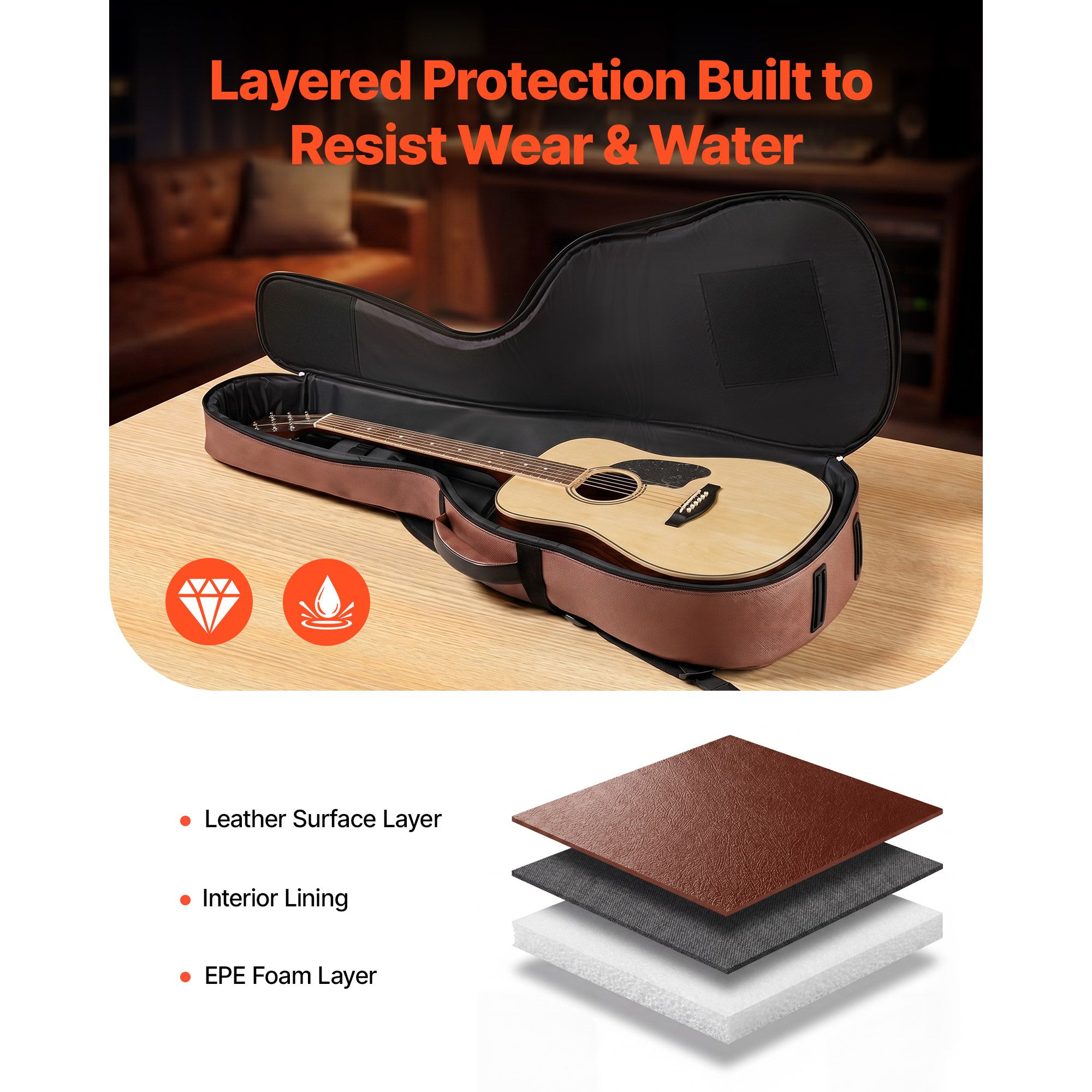 Acoustic Guitar Hard Case, 47. - Travel Accessories Box review and price