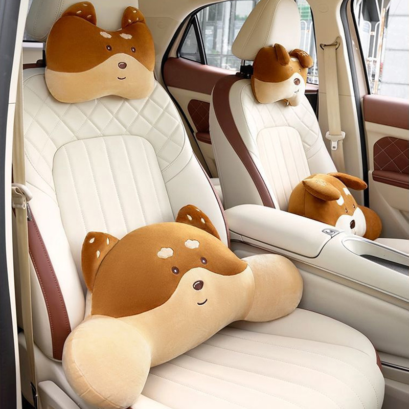 Cartoon Panda Car Seat Headres - Travel Accessories Kids review and price
