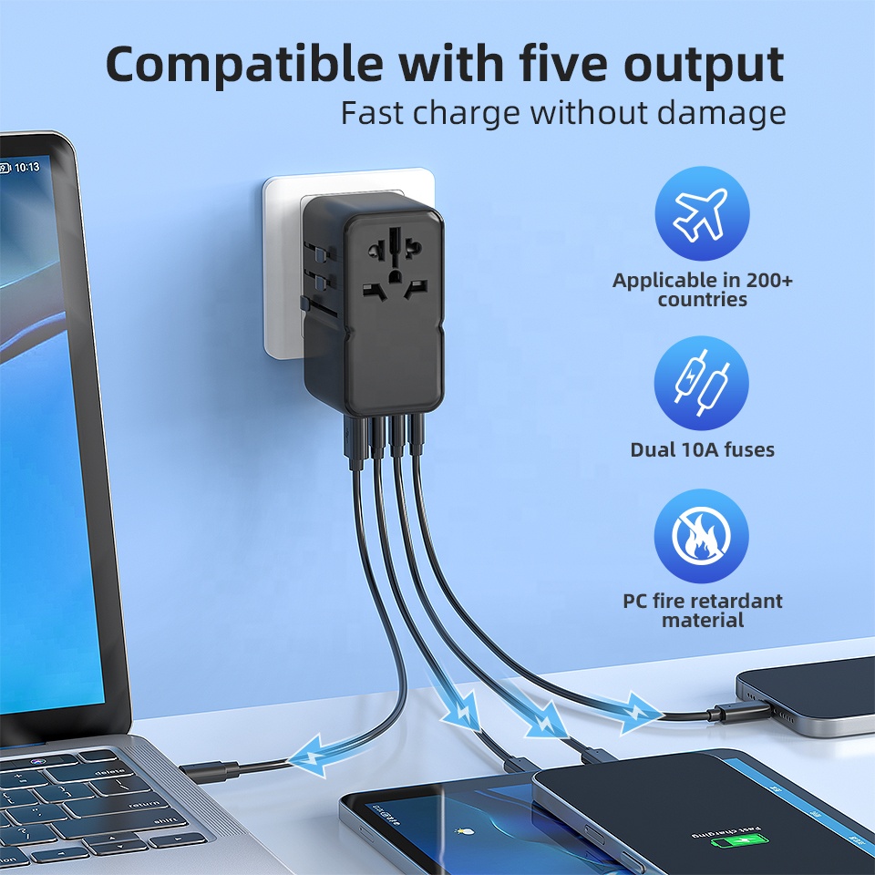 PD 170W Multi Ports Internatio - Travel Adapter Universal review and price