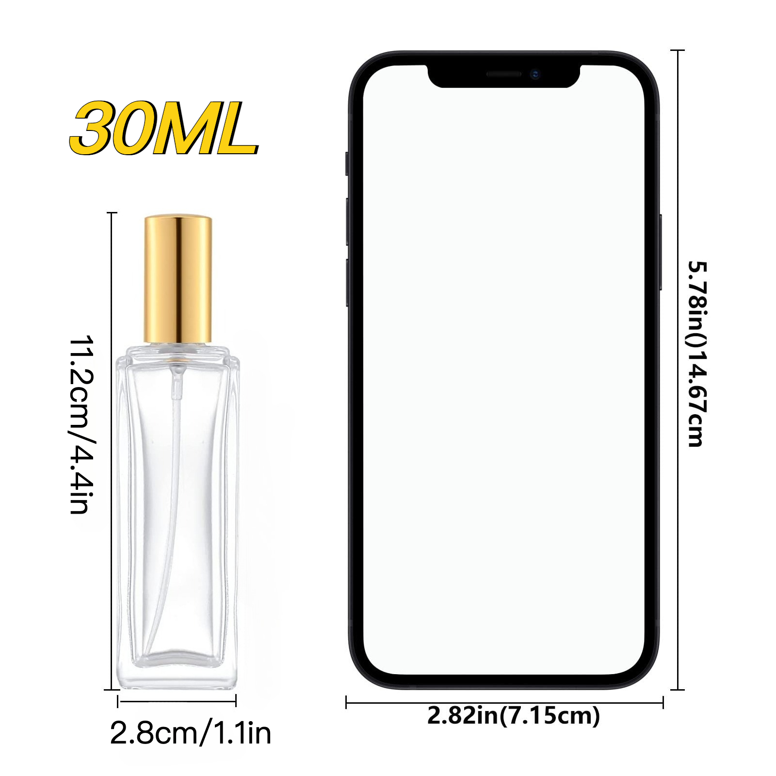 2pcs Perfume Bottle Spray Empt - Travel Accessories High End review and price