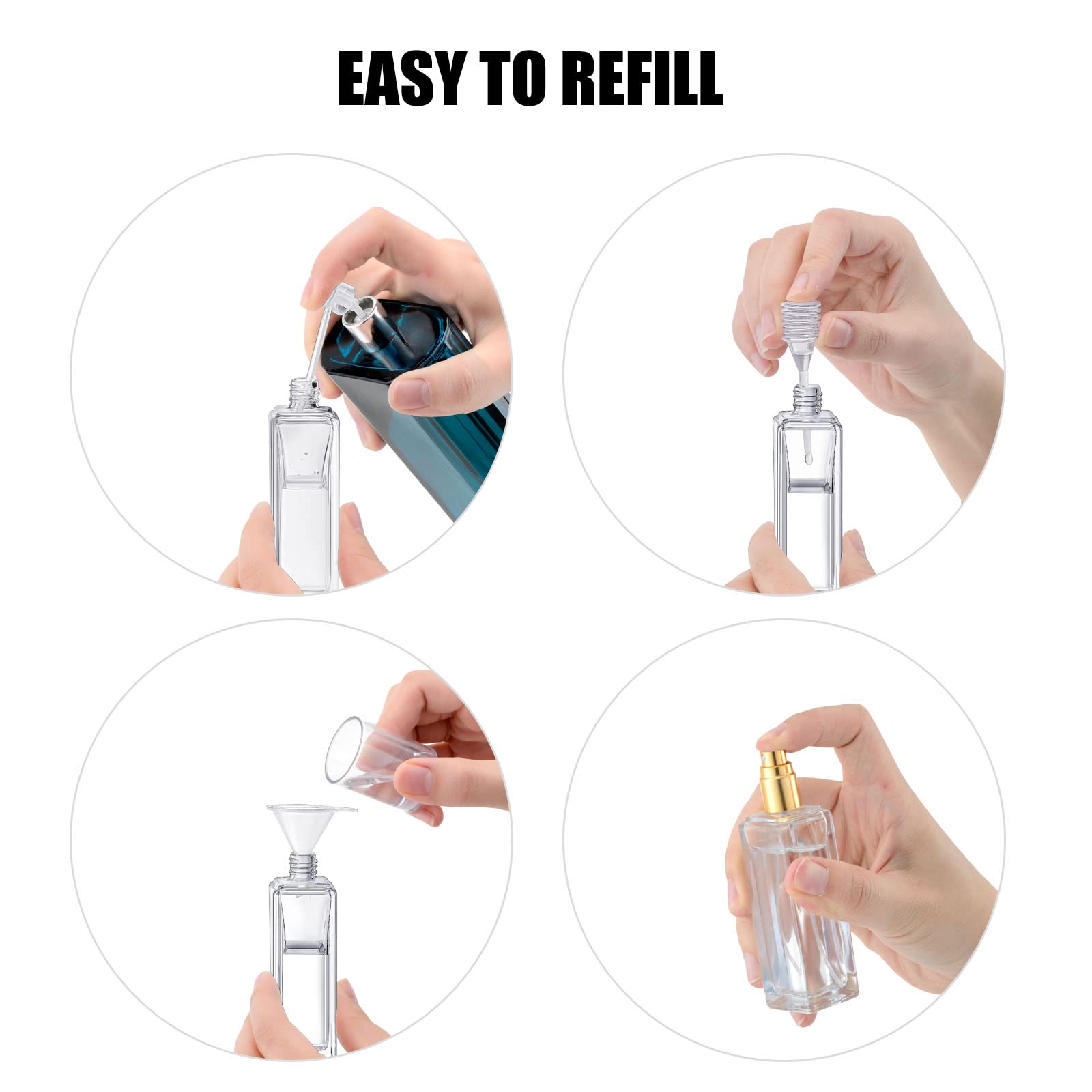 2pcs Perfume Bottle Spray Empt - Travel Accessories High End review and price