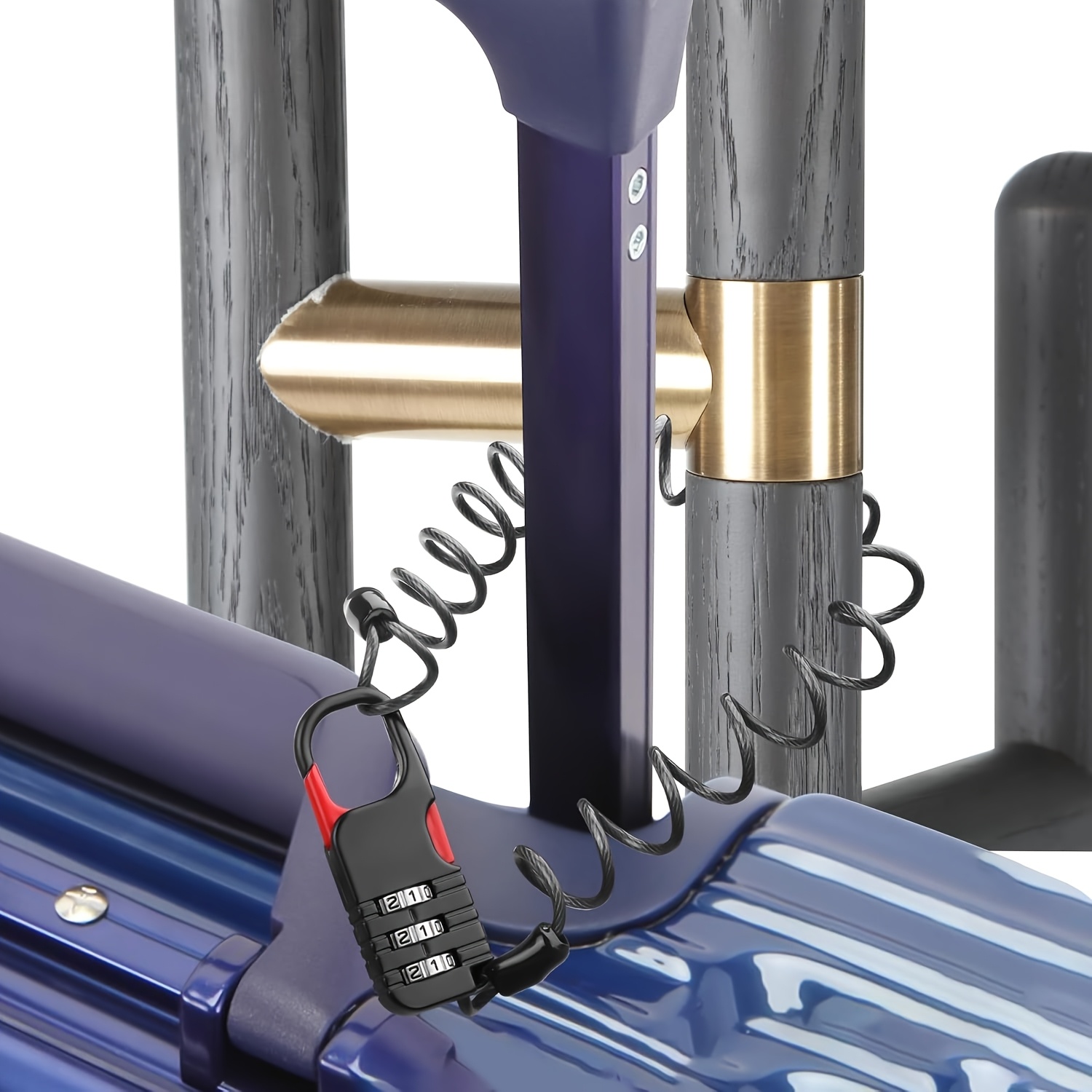 3 Digit Combination Padlock wi - Cable Lock Combination review and price