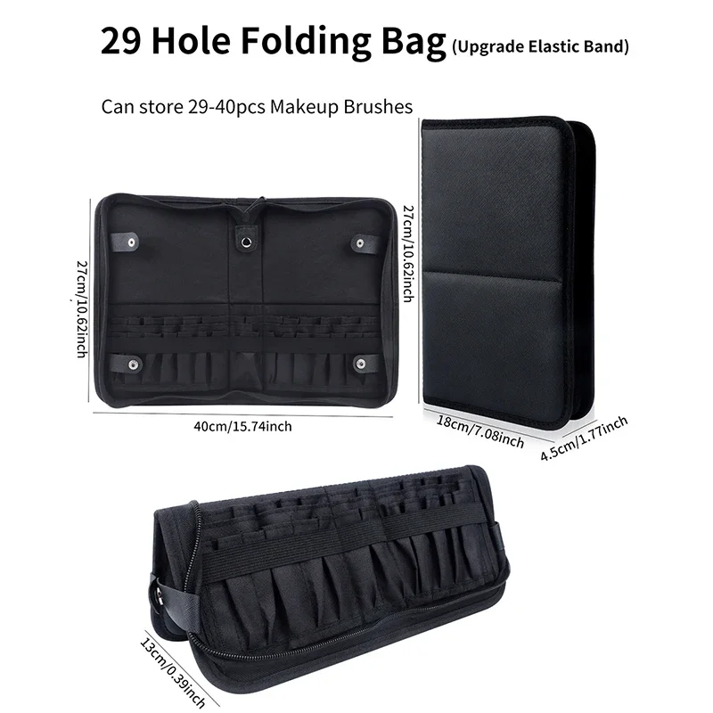 29/23 Holes Foldable Makeup Br - Travel Accessories Organizer Bag review and price