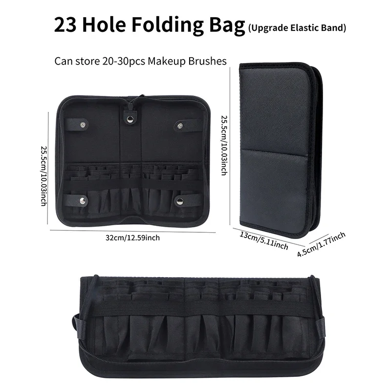 29/23 Holes Foldable Makeup Br - Travel Accessories Organizer Bag review and price