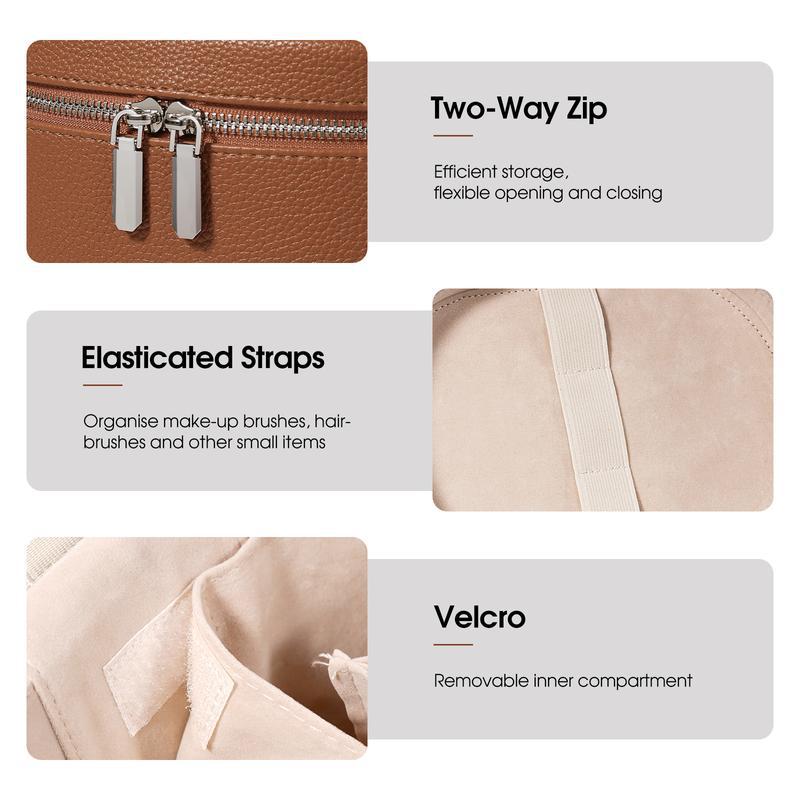 Large Capacity PU Leather Make - Travel Accessories Organizer Bag review and price