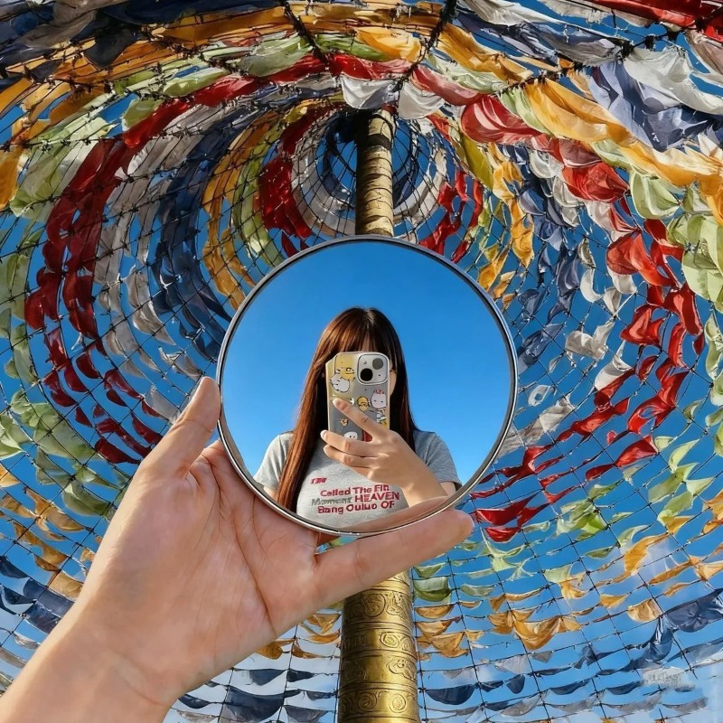 Portable Round Convex Mirror H - Travel Accessories Gadget review and price