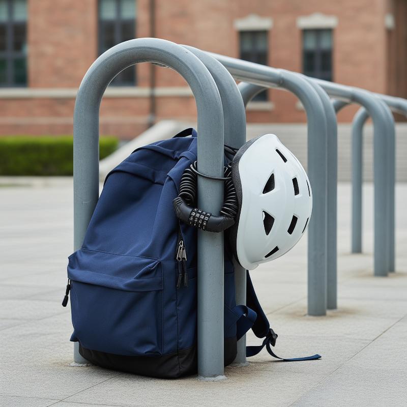 Black Motorcycle Helmet Lock 4 - Cable Lock Combination review and price